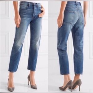 FRAME Denim Le Original Skinny Jeans Rigid Re Release Distressed Blue Size 27